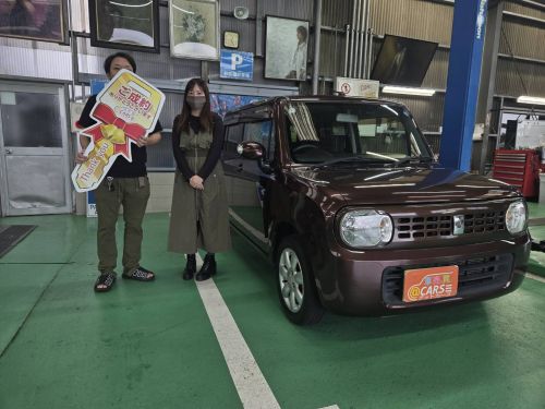 スズキ　ラパン　X　ご納車させていただきました。