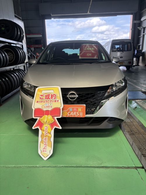 日産　ノート　１．２X　ご納車させていただきました。