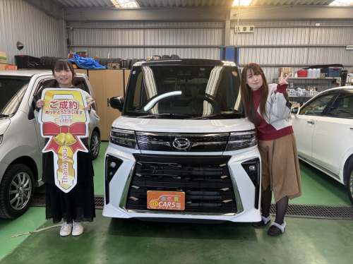 ダイハツ タントカスタム RS 4WD ご納車させて頂きました。