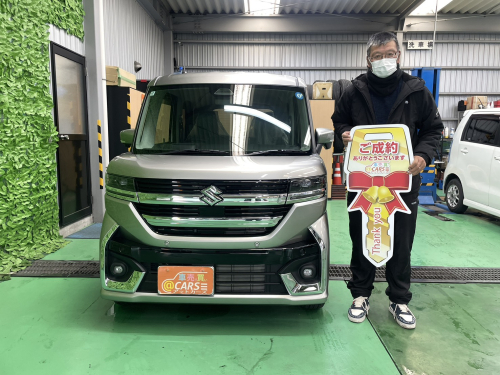 スズキ スペーシアカスタム ハイブリッド(HYBRID) XS 　ご納車させて頂きました。