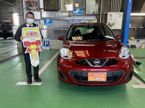 日産 マーチ 1.2 S　ご納車させて頂きました。