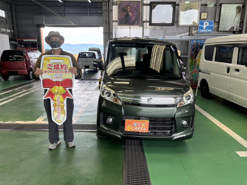 スズキ スペーシアカスタム TS レーダーブレーキサポート　ご納車させて頂きました。